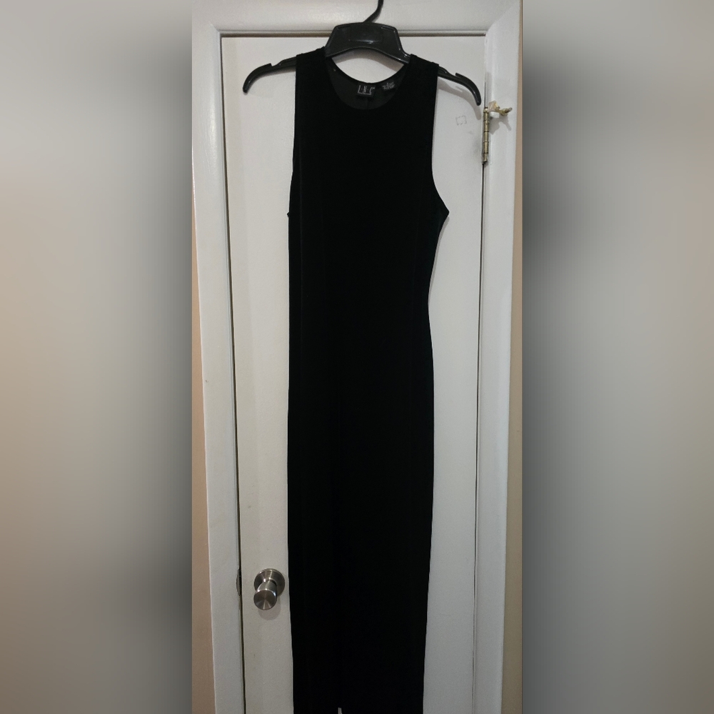 INC International Concepts One Shoulder Black Dress